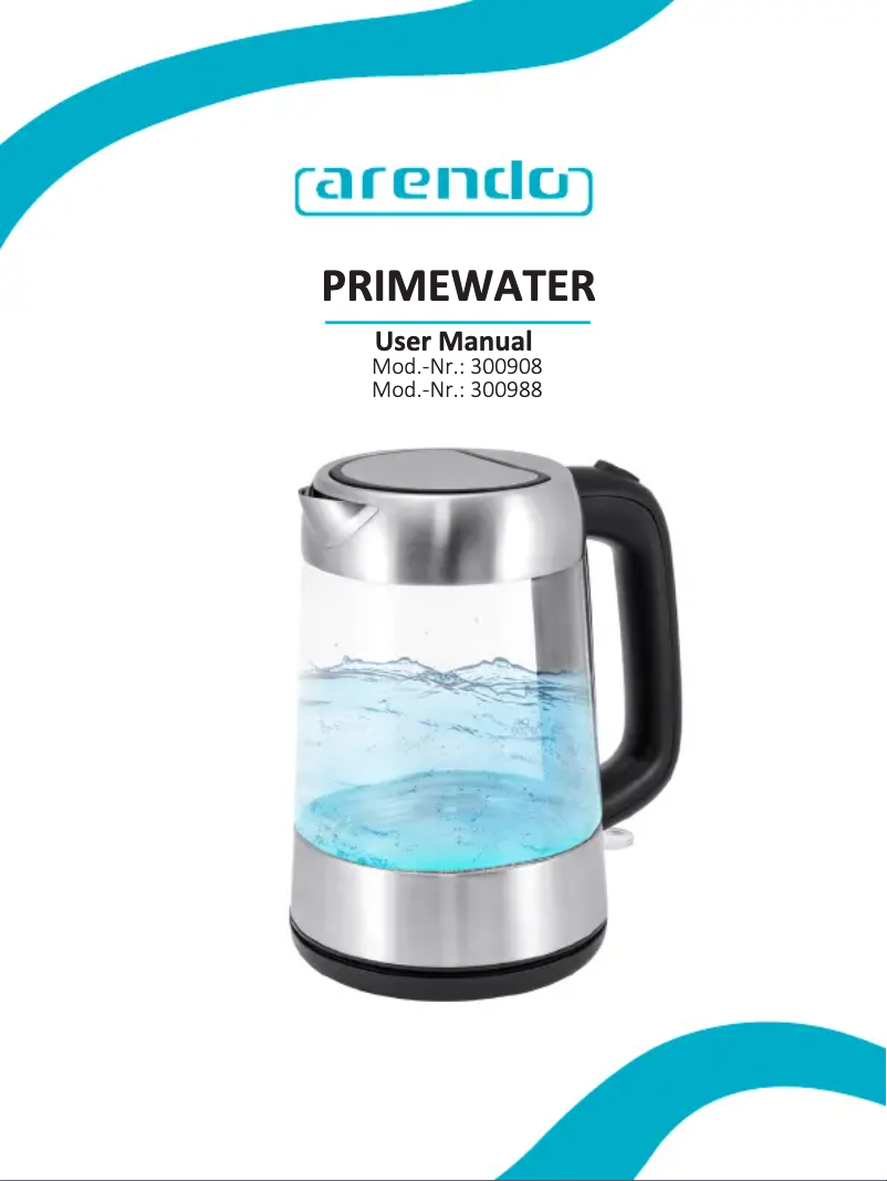 Imagen de la primera página del manual del dispositivo Primewater 300988