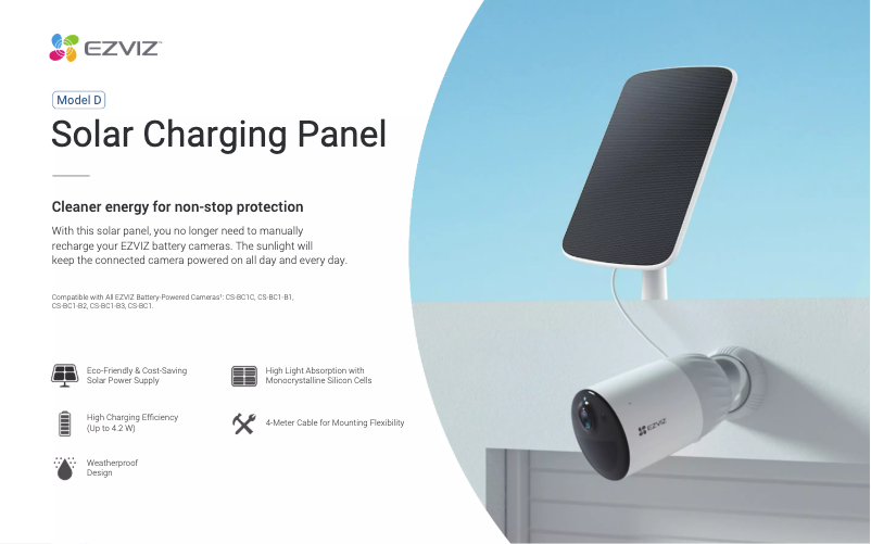 Imagen de la primera página del manual del dispositivo Solar Charging Panel