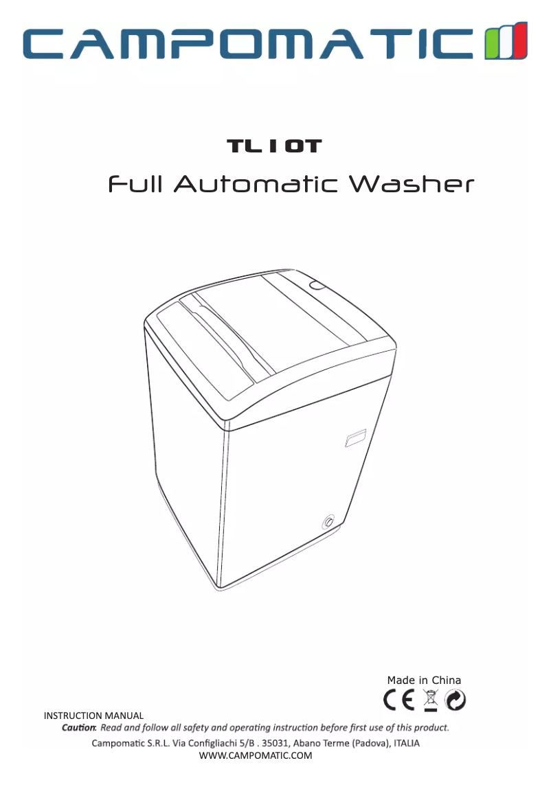 Imagen de la primera página del manual del dispositivo TL10T