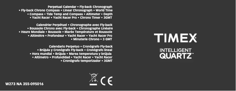 Página 1 del manual Manual de usuario Timex Intelligent Quartz T2P427ZA