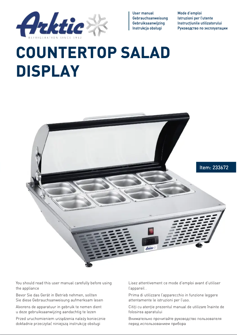Página 1 del manual Manual de usuario Arktic 233672