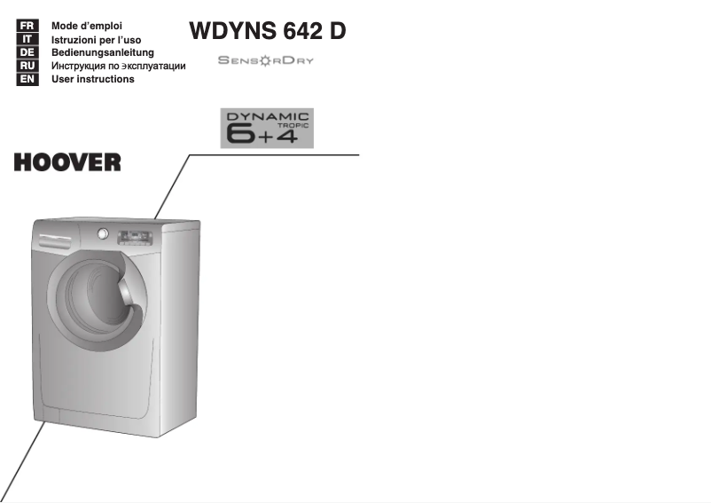Imagen de la primera página del manual del dispositivo WDYNS 642 D