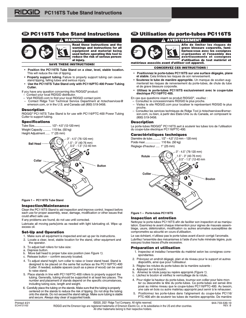 Imagen de la primera página del manual del dispositivo PTC-400