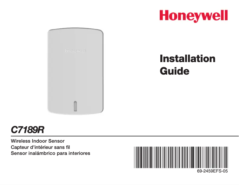 Página 1 del manual Manual de usuario Honeywell C7189R