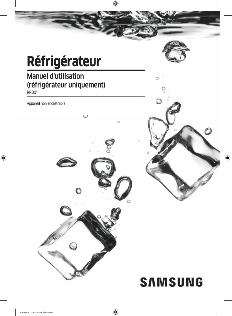 Imagen de la primera página del manual del dispositivo RR39M7200SA