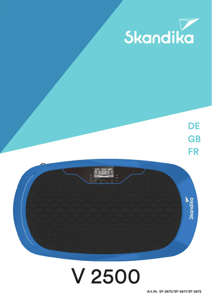 Página nº 1 - Manual de usuario Skandika V2500