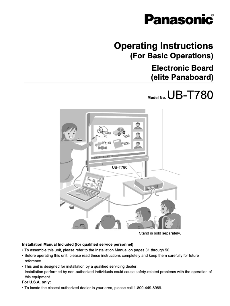 Imagen de la primera página del manual del dispositivo UB-T760