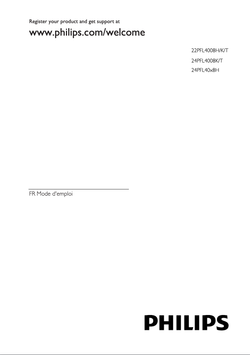 Imagen de la primera página del manual del dispositivo 24PFL4008K