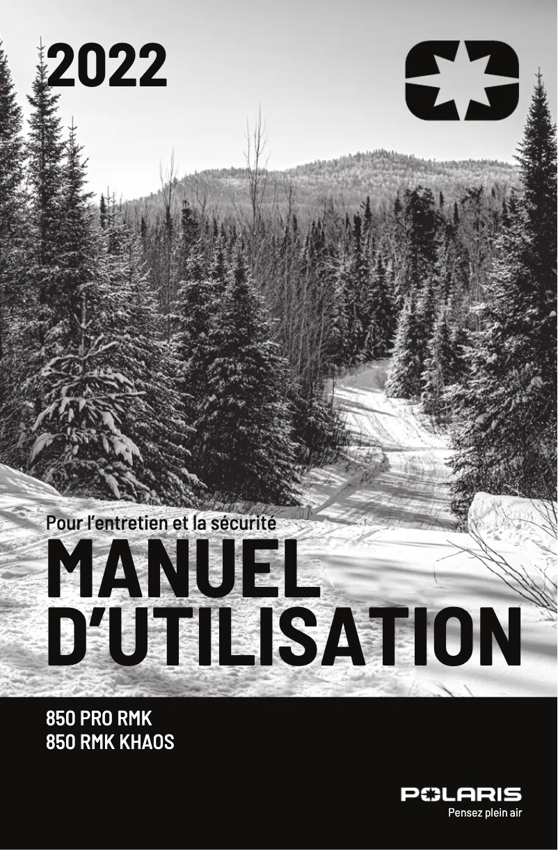 Página 1 del manual Manual de usuario Polaris 850 RMK Khaos 165 (2022)