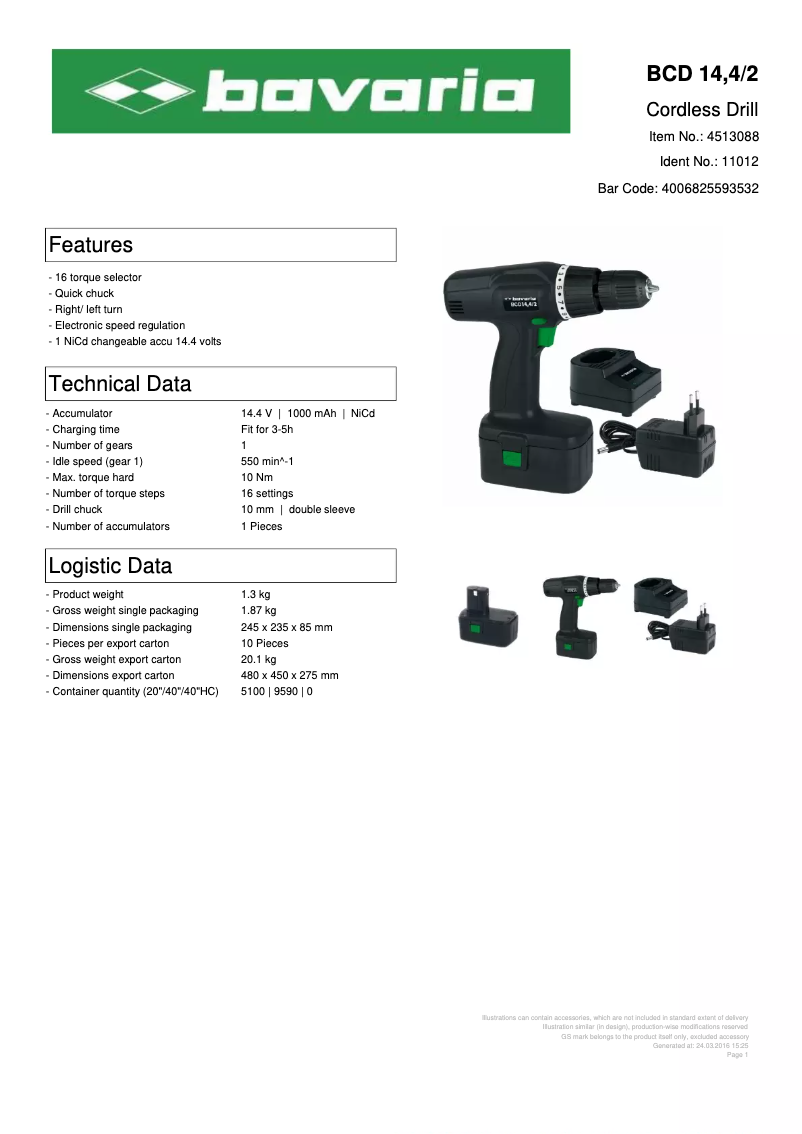 Imagen de la primera página del manual del dispositivo BCD 144/2