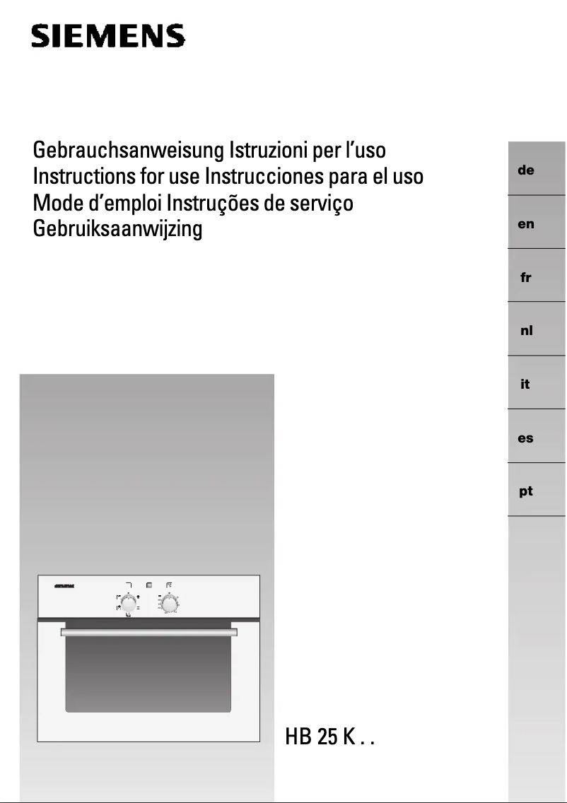 Imagen de la primera página del manual del dispositivo HB25K55