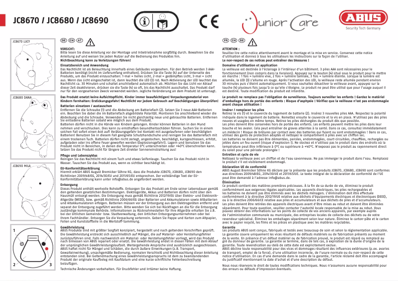 Imagen de la primera página del manual del dispositivo JC8670 LUCY