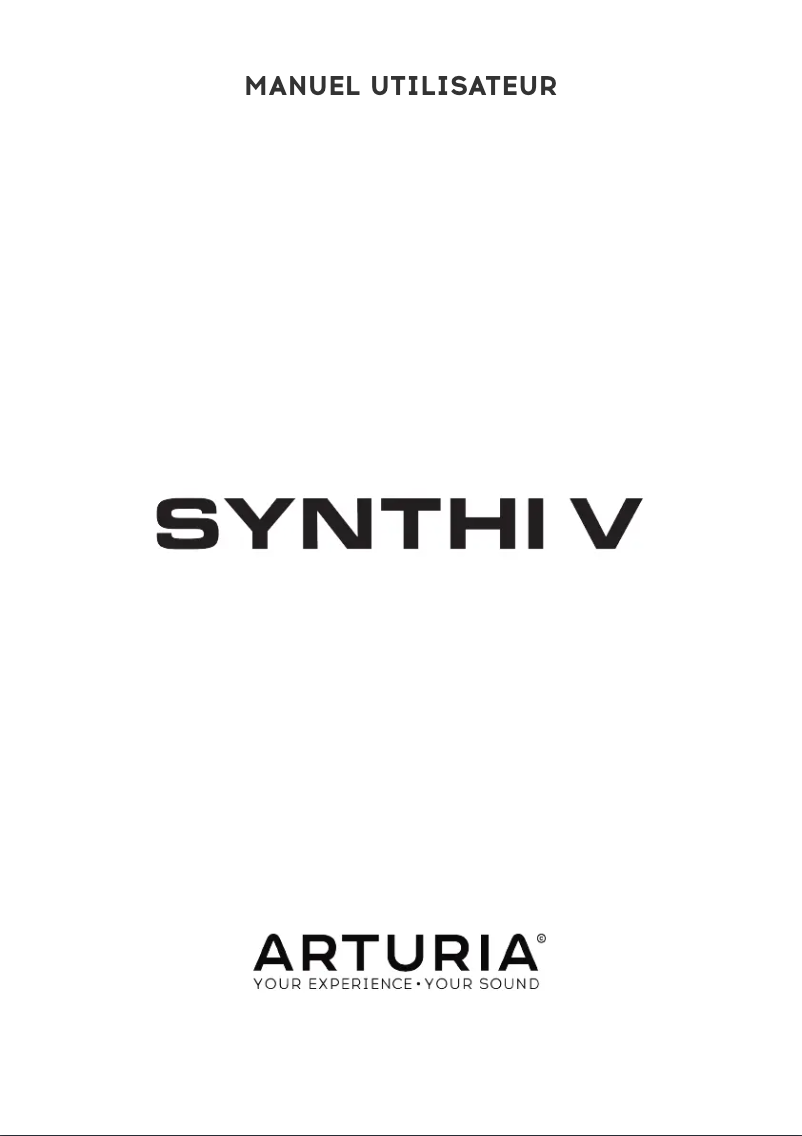 Página nº 1 - Manual de usuario Arturia Synthi V