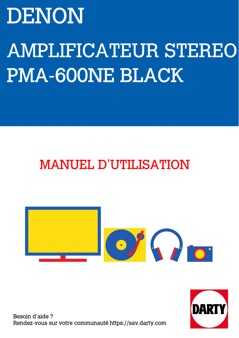 Página 1 del manual Manual de usuario Denon PMA-600NE