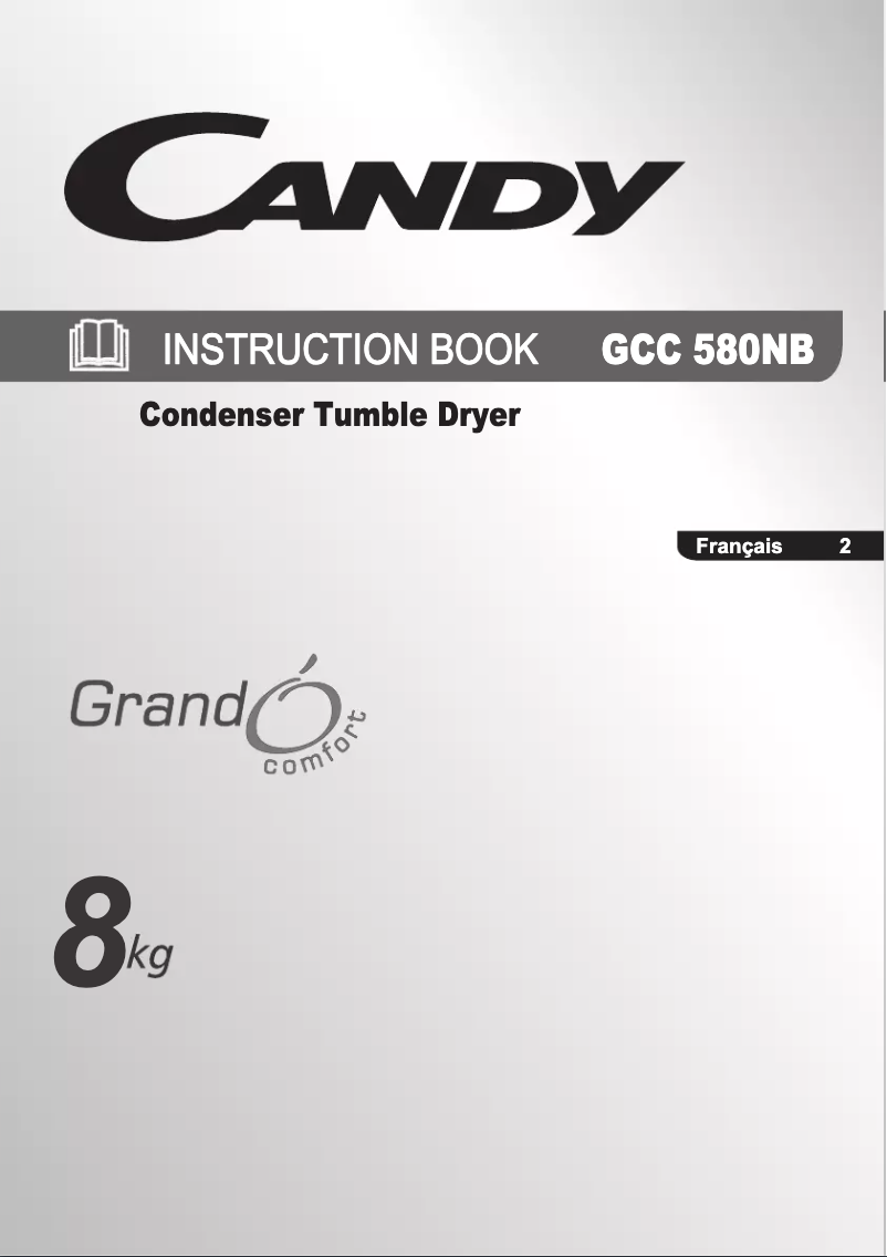 Imagen de la primera página del manual del dispositivo GCC 580NB-47