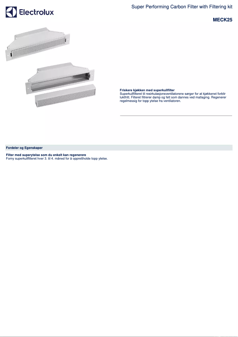 Página 1 del manual Folleto AEG MECK25