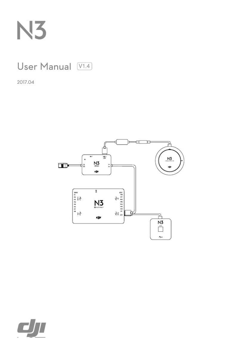 Imagen de la primera página del manual del dispositivo N3 Flight Controller