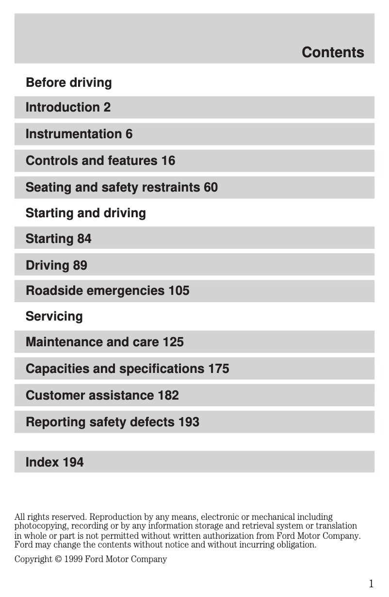Imagen de la primera página del manual del dispositivo Escort (2000)