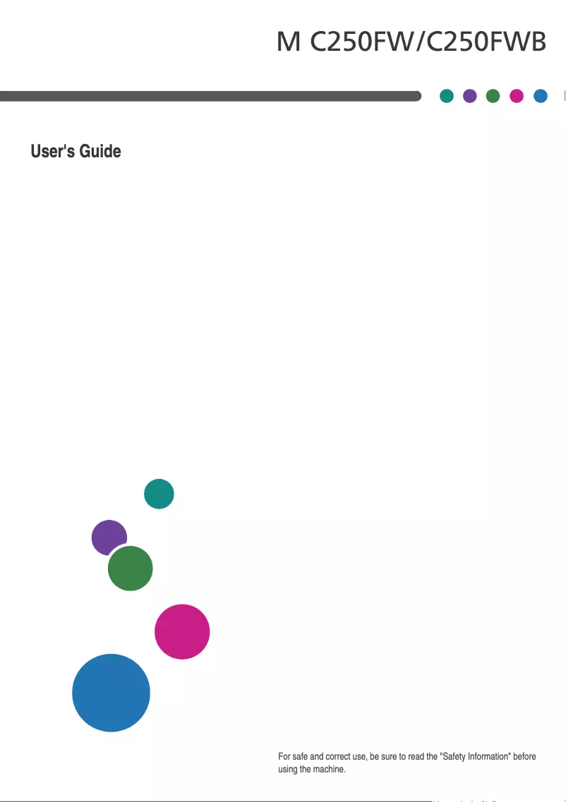 Imagen de la primera página del manual del dispositivo M C250FW