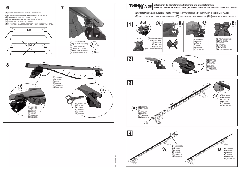 Imagen de la primera página del manual del dispositivo A 35