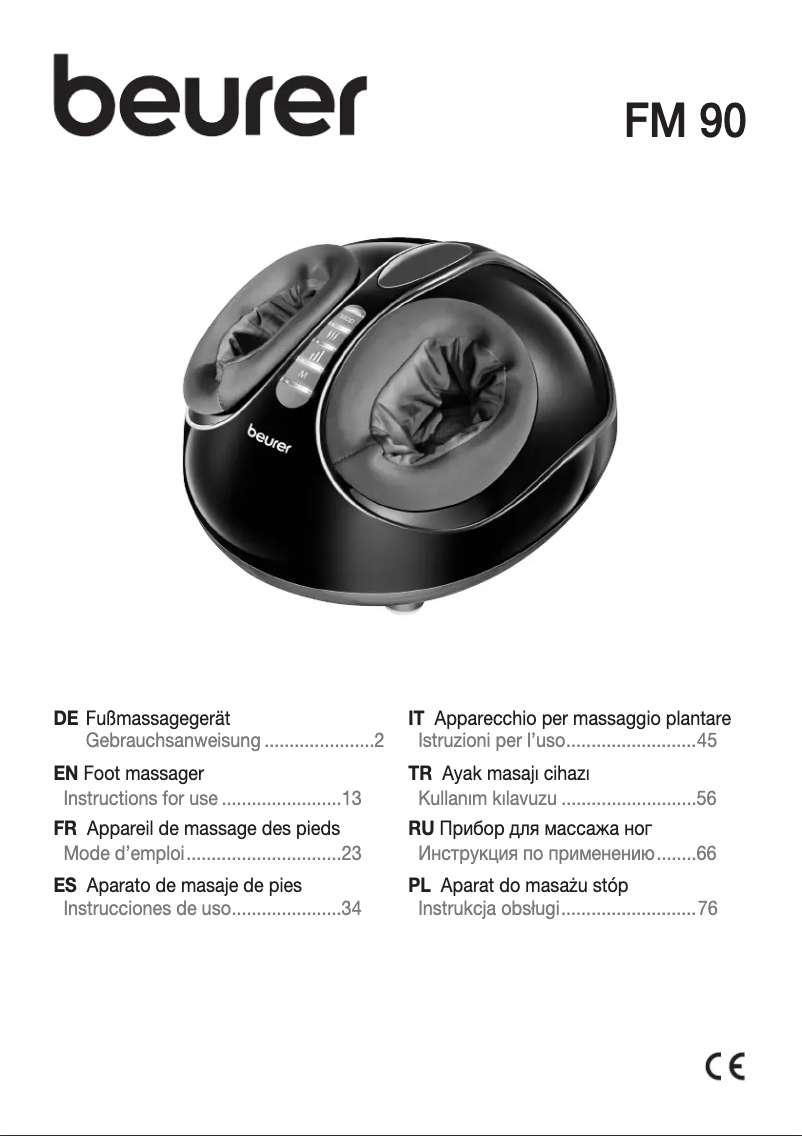 Imagen de la primera página del manual del dispositivo FM 90