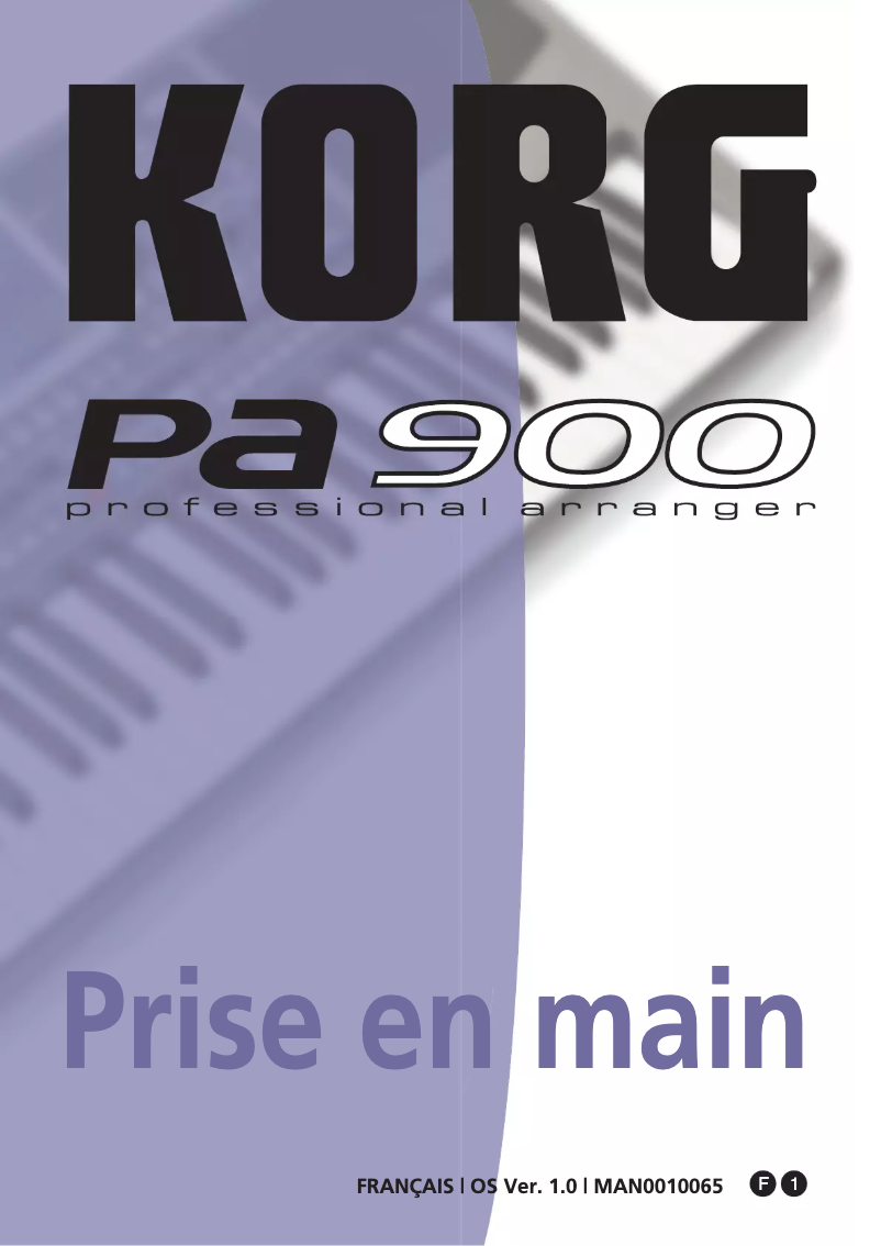 Página 1 del manual Manual de usuario Korg Pa900
