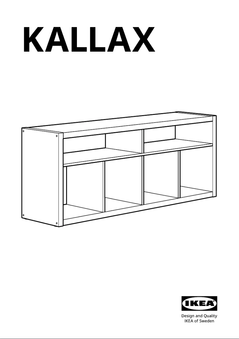 Imagen de la primera página del manual del dispositivo KALLAX 505.748.83
