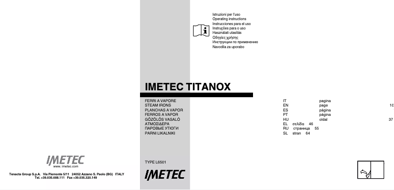 Página 1 del manual Manual de usuario Imetec L6501