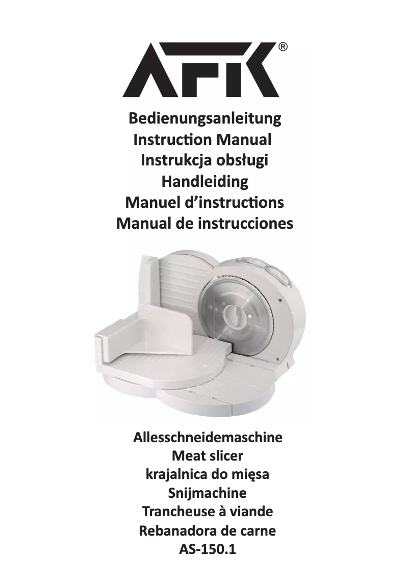 Página nº 1 - Manual de usuario AFK AS-150.1