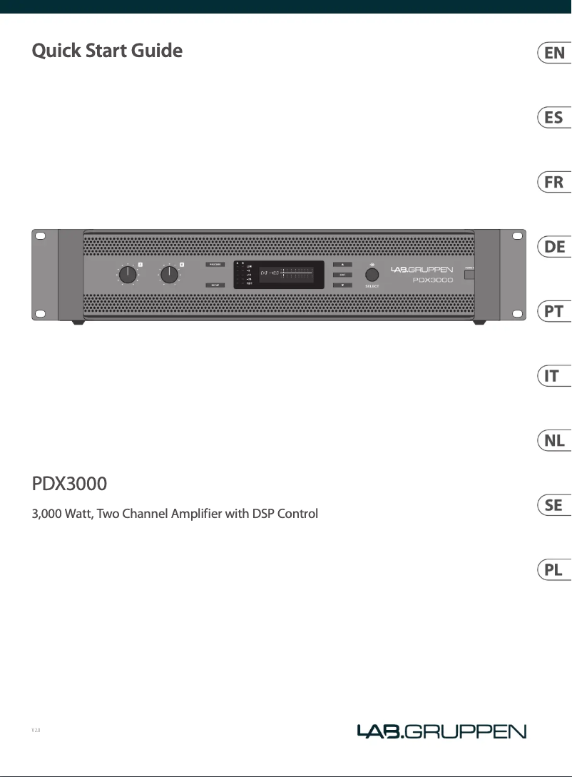 Imagen de la primera página del manual del dispositivo PDX3000