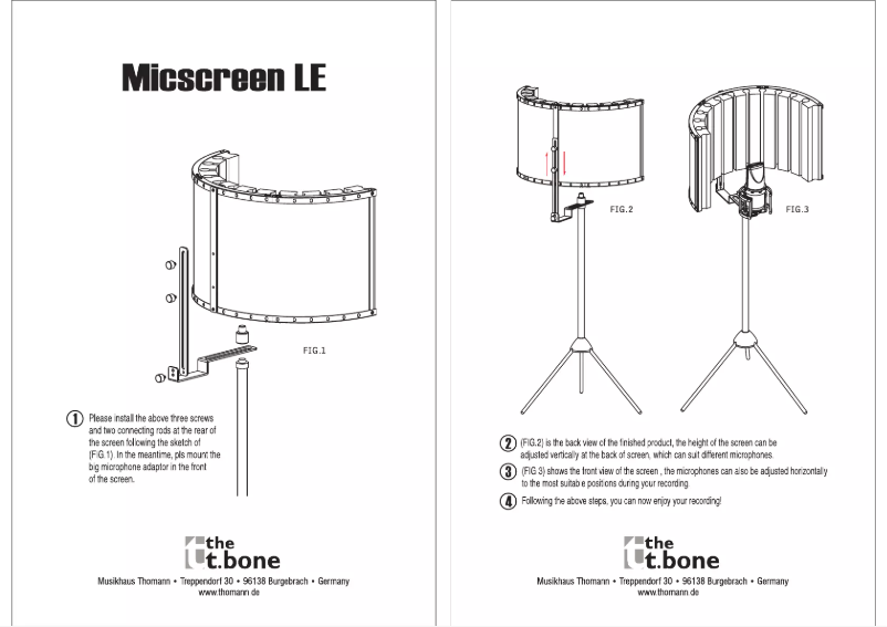 Imagen de la primera página del manual del dispositivo Micscreen LE