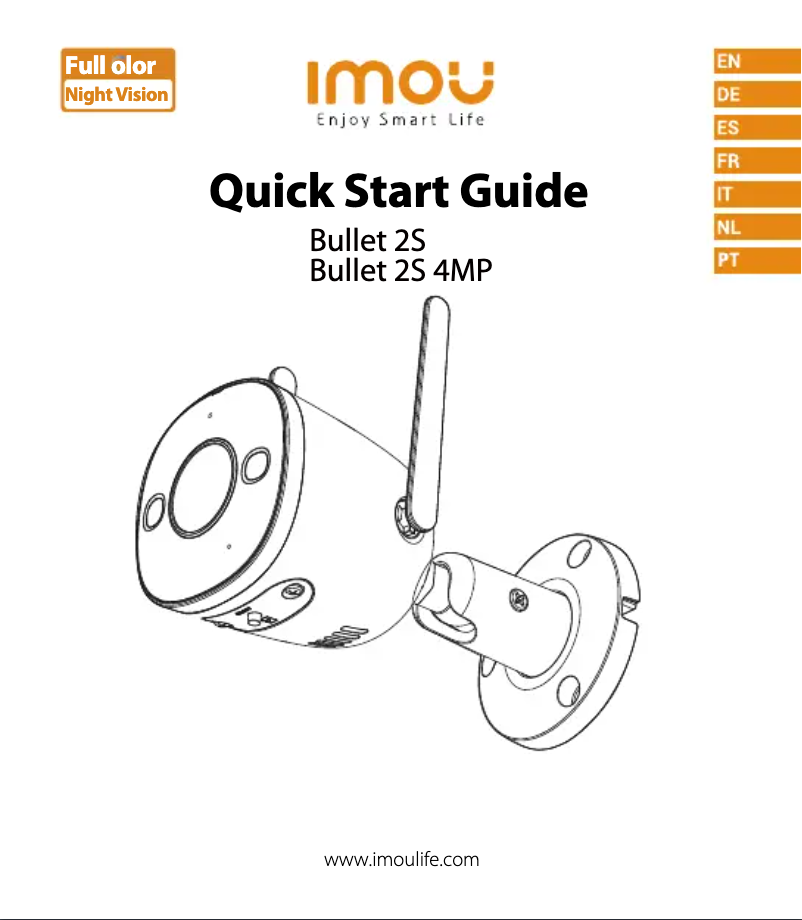 Imagen de la primera página del manual del dispositivo Bullet 2S