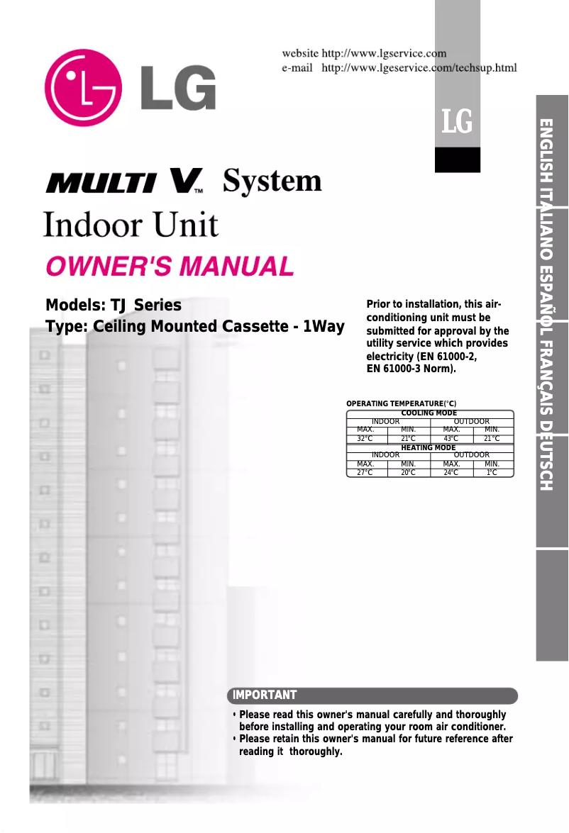 Página 1 del manual Manual de usuario LG ARNU12GTJA1