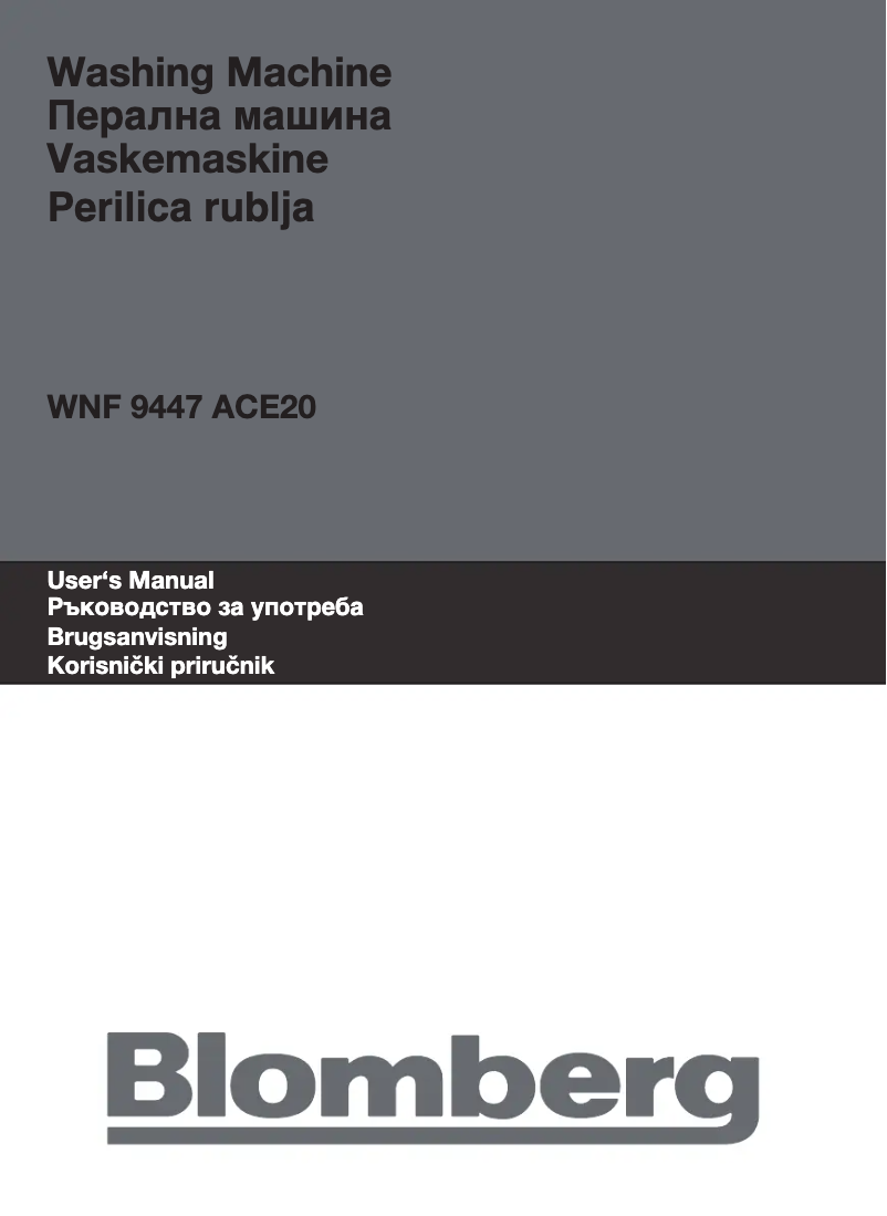 Imagen de la primera página del manual del dispositivo WNF 9447 ACE20