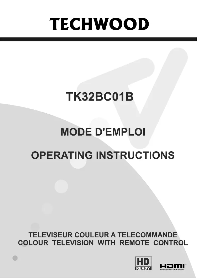 Imagen de la primera página del manual del dispositivo TK32BC01B