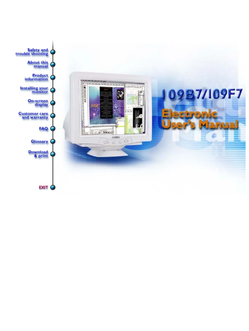 Página 1 del manual Manual de usuario Philips 109B76