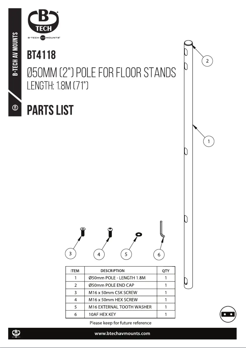 Imagen de la primera página del manual del dispositivo BT4118