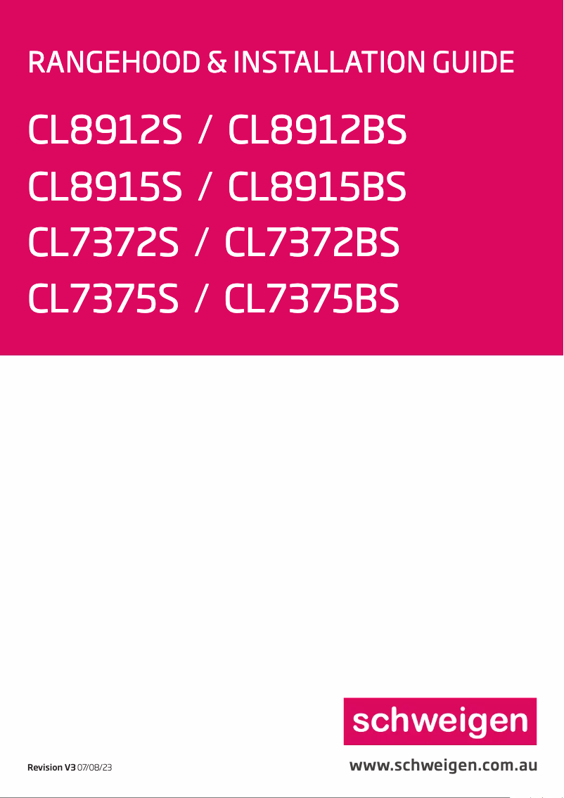 Página 1 del manual Manual de usuario Schweigen CL8915BS