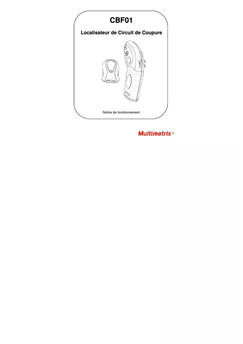 Imagen de la primera página del manual del dispositivo CBF01