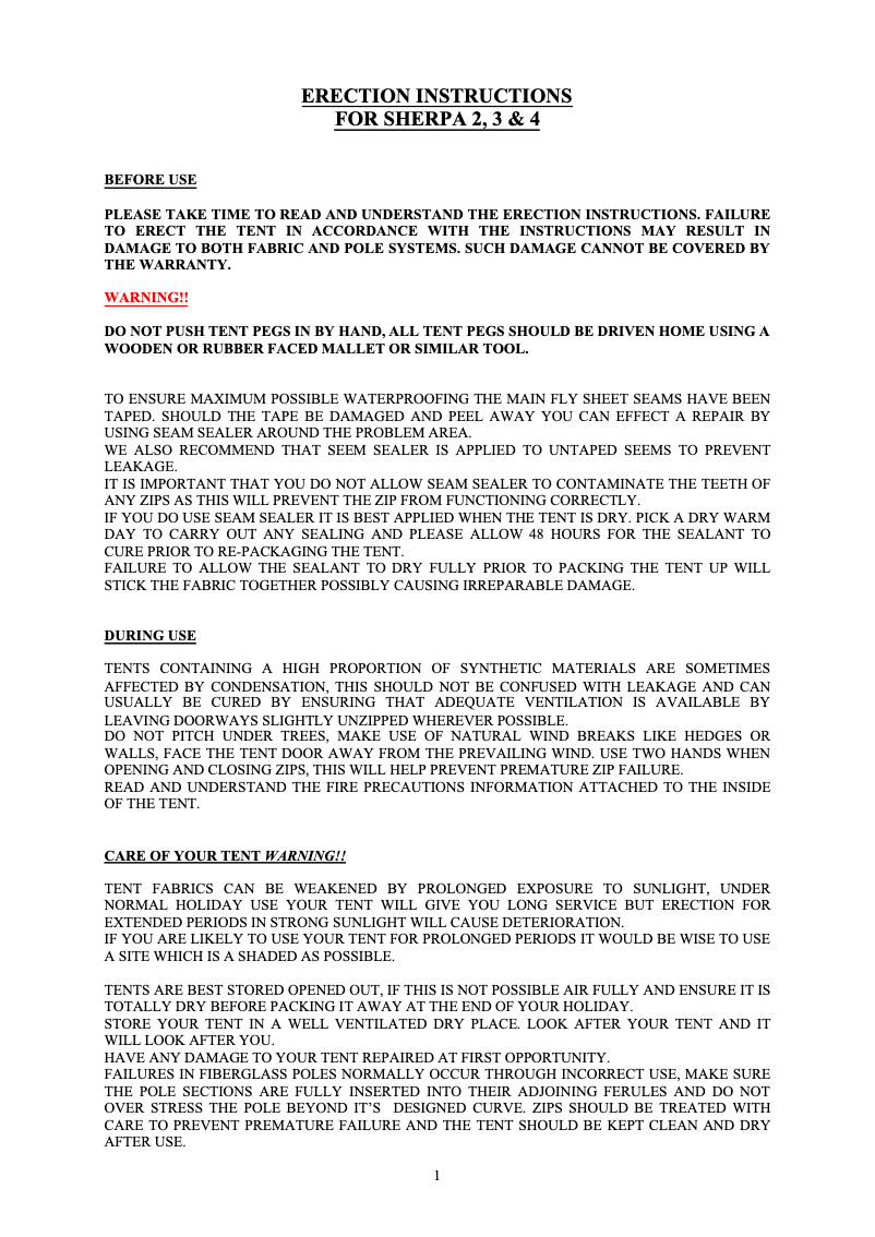 Imagen de la primera página del manual del dispositivo Sherpa 4