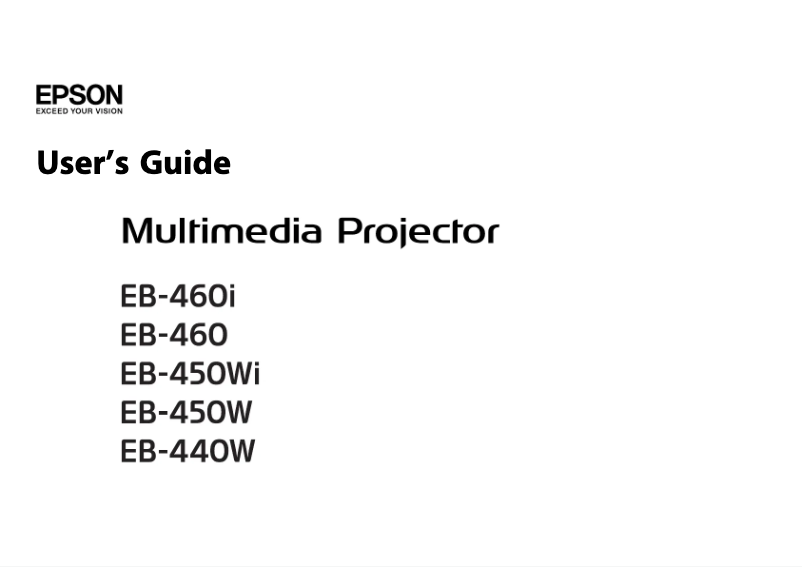 Imagen de la primera página del manual del dispositivo EB-440W