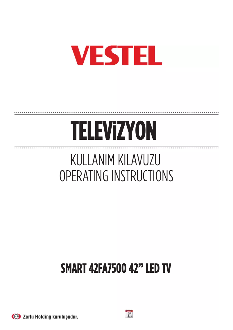 Página 1 del manual Manual de usuario Vestel 42FA7500