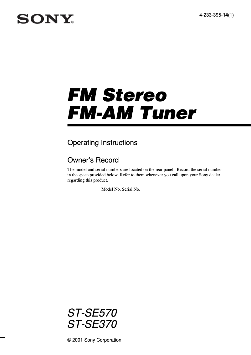 Imagen de la primera página del manual del dispositivo ST-SE370
