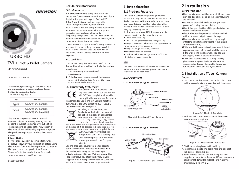 Página 1 del manual Manual de usuario Hikvision DS-2CE56D1T-VFIR3
