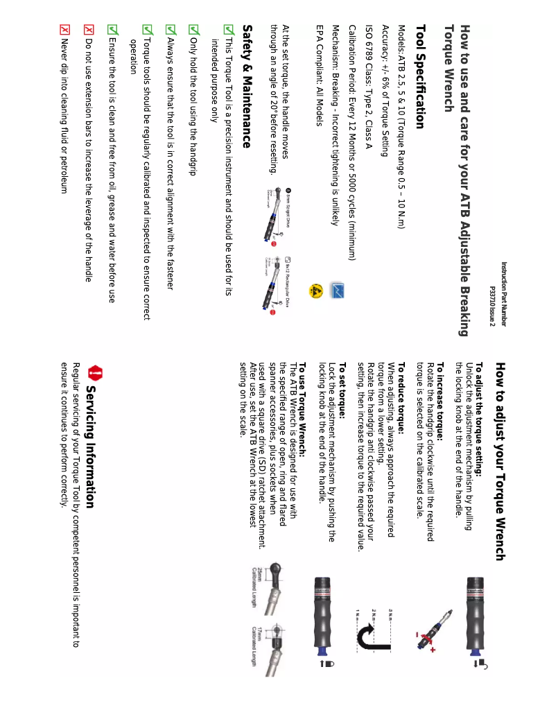 Página nº 1 - Manual de usuario Gedore ATB 5