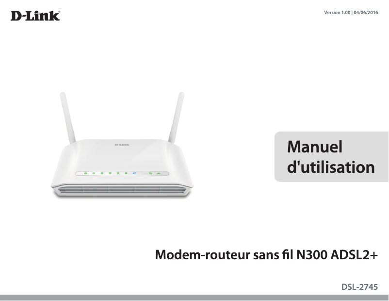 Página 1 del manual Manual de usuario D-Link DSL-2745