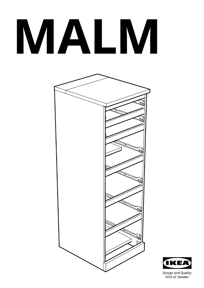 Página 1 del manual Manual de usuario Ikea MALM 803.546.67