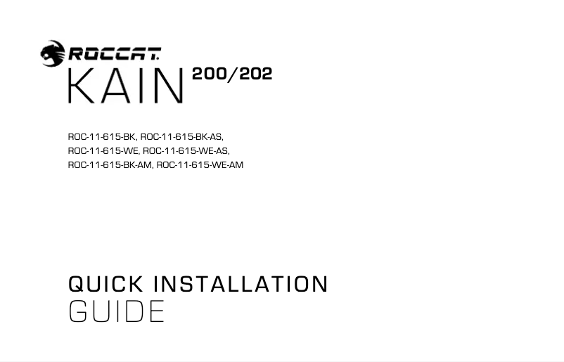Imagen de la primera página del manual del dispositivo Kain 200 AIMO