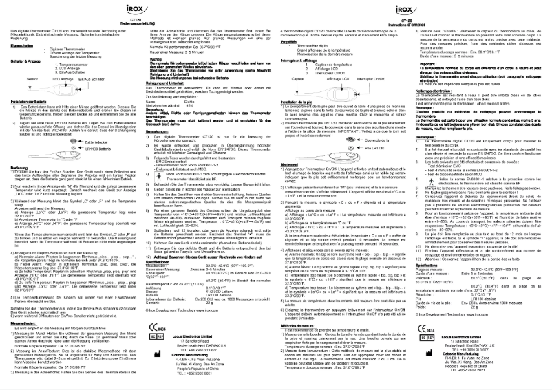 Página 1 del manual Manual de usuario Irox CT120