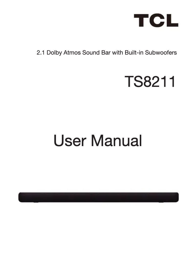 Página nº 1 - Manual de usuario TCL TS8211